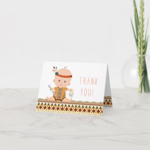 Tribal Baby Shower Thank You Cards