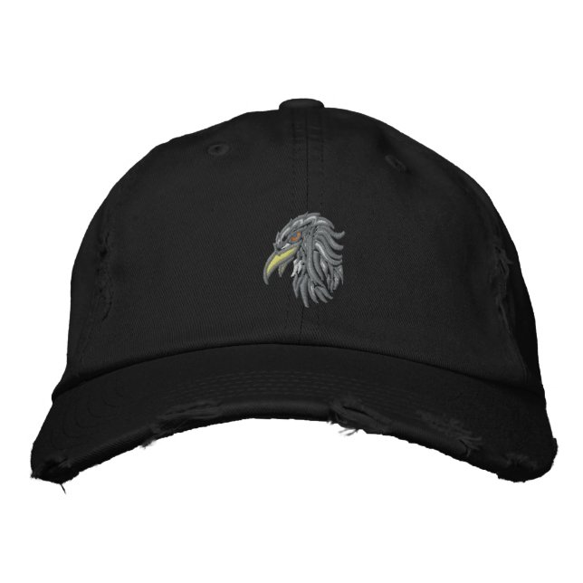 tribal bald eagle embroidered hat (Front)