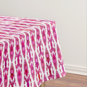 Tribal Batik - Burqundy and Fuchsia Pink Tablecloth