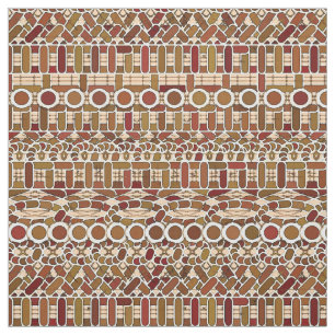 Tribal Batik - earth tone neutrals Fabric