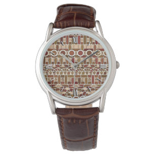 Tribal Batik - earth tone neutrals Watch