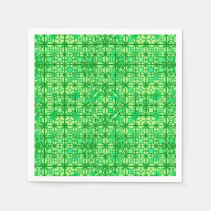 Tribal Batik - shades of green Napkin
