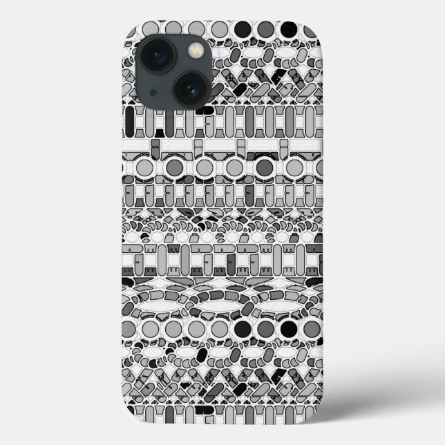 Tribal Batik - shades of grey / grey Case-Mate iPhone Case (Back)
