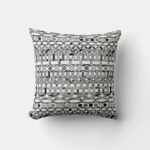 Tribal Batik - shades of grey / grey Cushion
