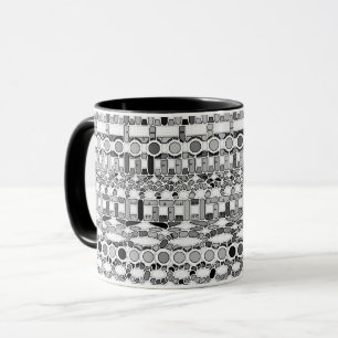Tribal Batik - shades of grey / grey Mug