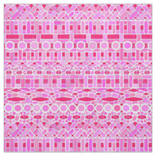 Tribal Batik - shades of pink Fabric