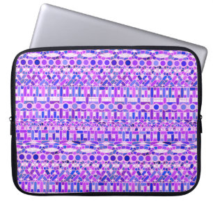 Tribal Batik - shades of violet purple Laptop Sleeve