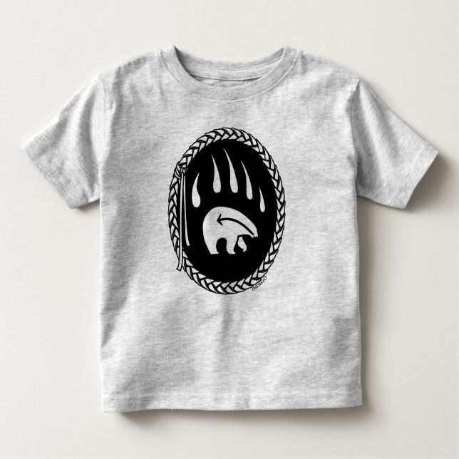 Tribal Bear Art Baby T-shirt Bear Claw Toddler Tee (Front)