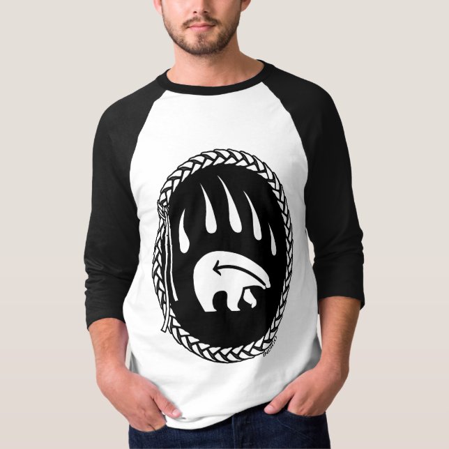 Tribal Bear Art Jersey Bear Claw Men's Shirts (Front)