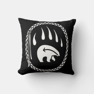 Tribal Bear Art Pillow First Nations Bears Pillow