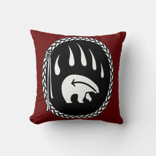 Tribal Bear Art Pillow First Nations Bears Pillow
