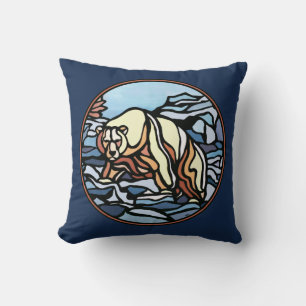 Tribal Bear Art Pillow First Nations Bears Pillow