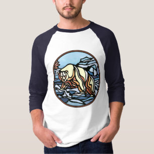 Tribal Bear Art Women's Jersey Bear Shirts