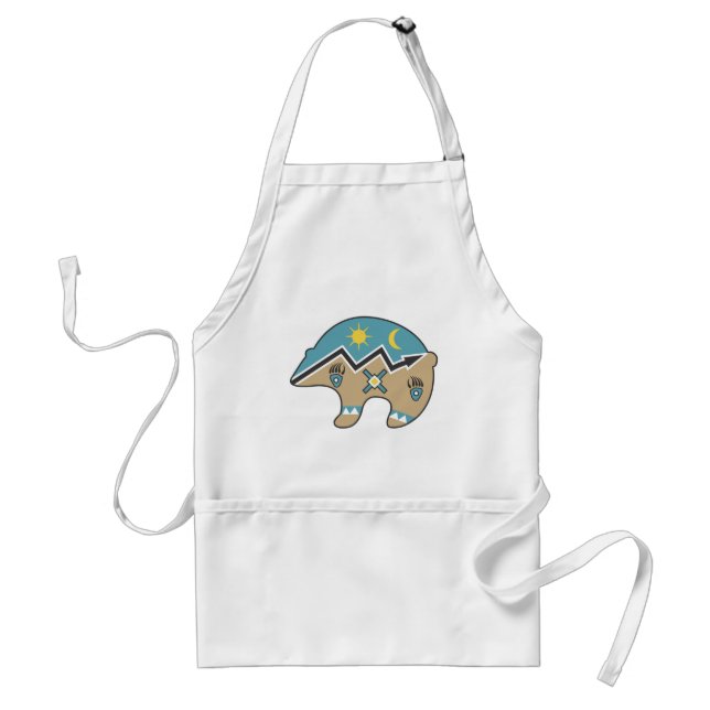 Tribal  Bear Design Standard Apron (Front)