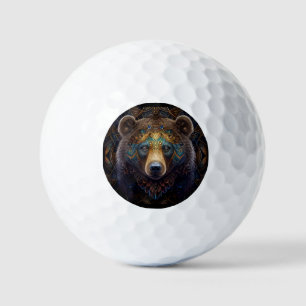Tribal Bear Golf Balls
