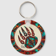 Tribal Bear Paw Keychain
