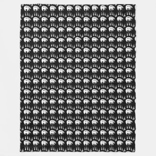 Tribal Bears Blanket Native Art Fleece Blanket