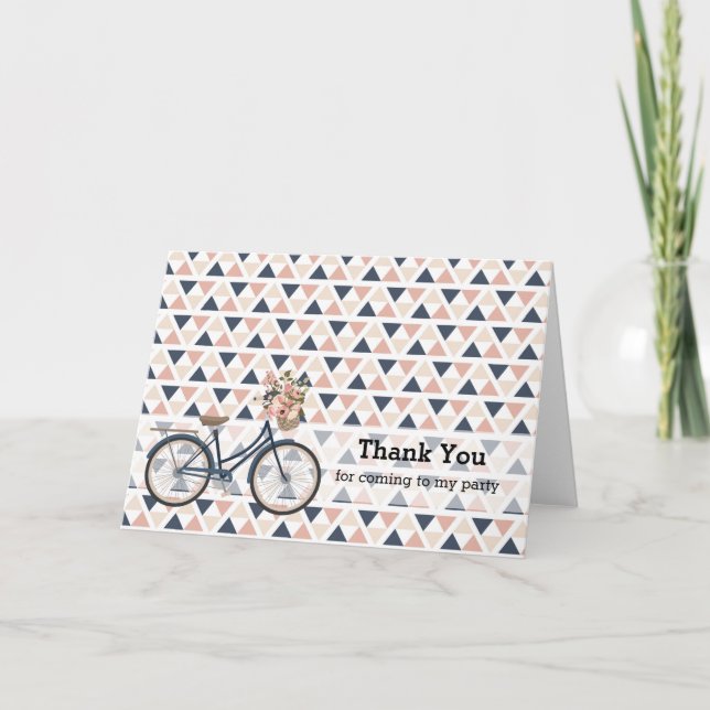 Tribal Bike Thank You Card (Front)