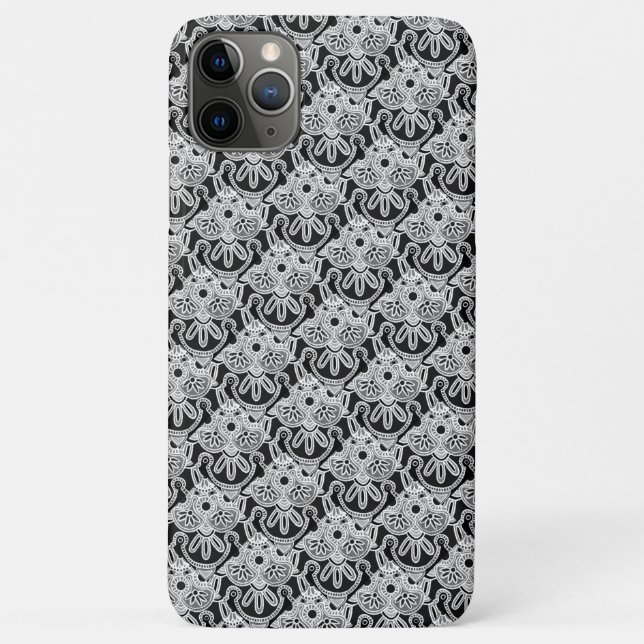 Tribal Black, white and grey iPhone case (Back)