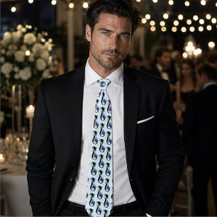 Tribal Blue Mermaid Elegant Fantasy Siren Tie