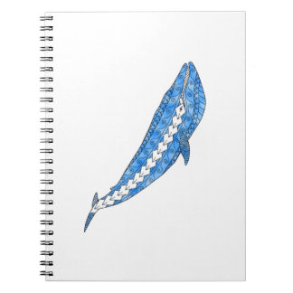 Tribal Blue Whale Notebook