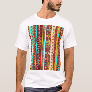 Tribal Boho Art: Seamless Background Texture T-Shirt