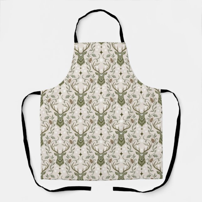 Tribal Boho Deer, Dreaming of Deer Apron (Front)