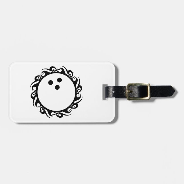 tribal BOWLING Luggage Tag (Front Horizontal)