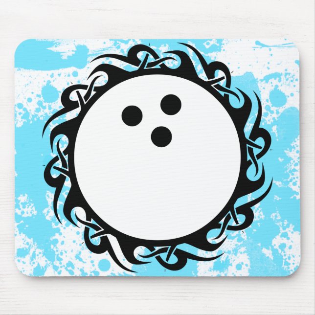 tribal bowling mouse pad (Front)