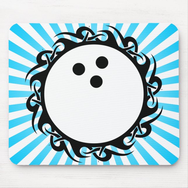 tribal bowling mouse pad (Front)