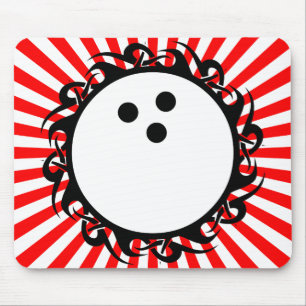 tribal bowling mouse pad