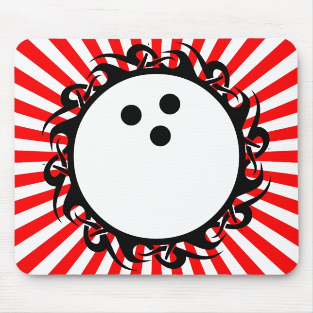 tribal bowling mouse pad (Front)