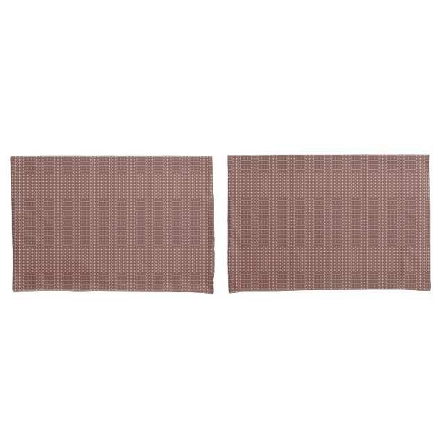 Tribal Brown Pattern Pillowcase (Front-Set)