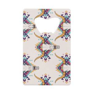 Tribal Bull Skull: Boho Seamless