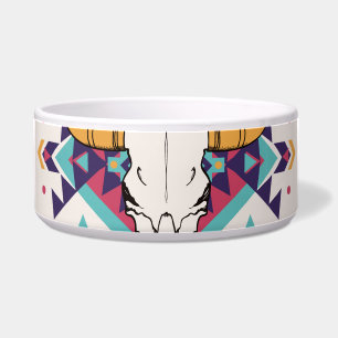 Tribal Bull Skull: Boho Seamless
