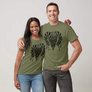 Tribal bull skull T-Shirt