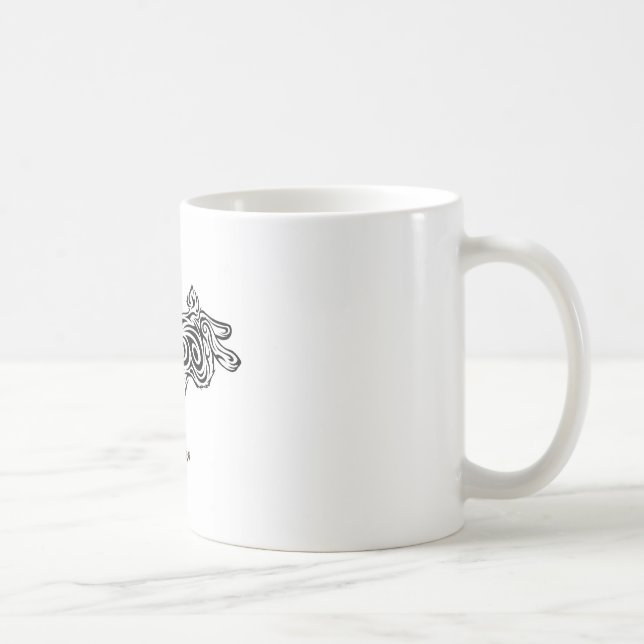 Tribal Bunny Coffee Mug (Right)