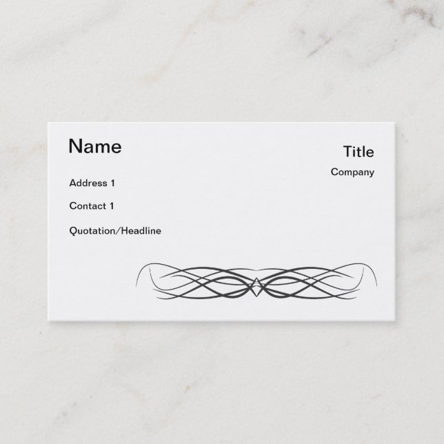Tribal Business Card (Front)