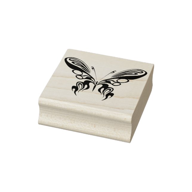 tribal butterfly abstract art stamp (Stamp)