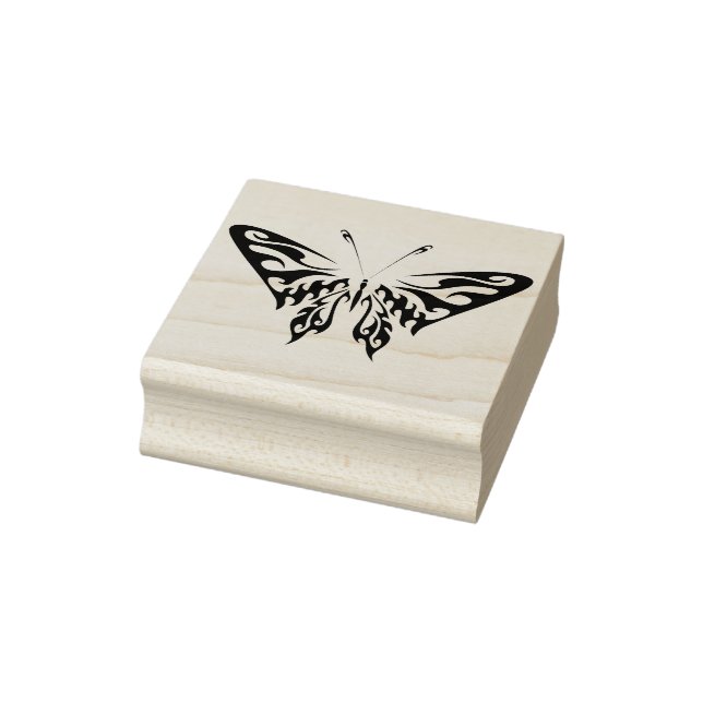 tribal butterfly abstract art stamp (Stamp)