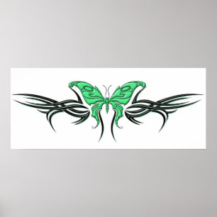 Tribal Butterfly Poster
