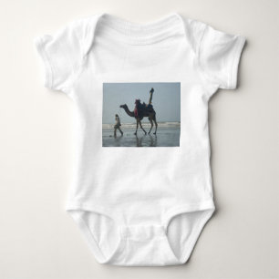 Tribal Camel Ride: Morning Tide Sands & Sea Baby Bodysuit