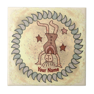 Tribal Cartwheel Ceramic Tile
