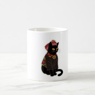 Tribal Chief Black Cat Tote Bag Coffee Mug