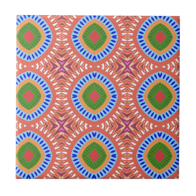 Tribal Circles Tile (Front)