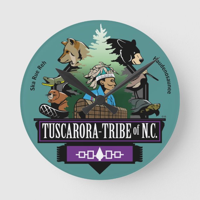 Tribal Clock by ~Tuscarora Tribe of NC ~ (Front)