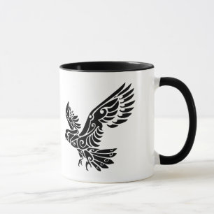 Tribal Cockatoo parrot bird tattoo Mug