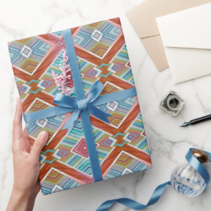 Tribal Colour Scheme - Native Blanket Style Wrapping Paper