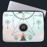 Tribal Colourful Geometric Totem Design Laptop Sleeve<br><div class="desc">Elegant colourful southwestern theme tribal totem geometric design.</div>