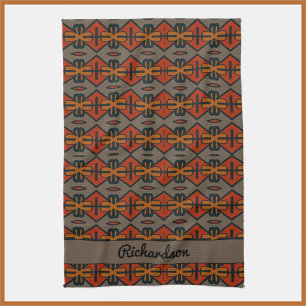 Tribal Colourful Pattern Tea Towel